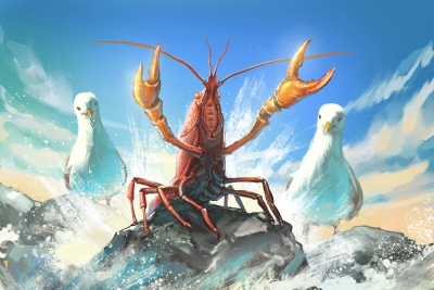 Хабёр. Иллюстрация Евгения Швенка к настольной игре "Cryptic Nature"